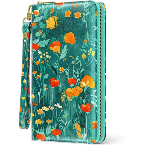 Handbags - Womens Wallet, RFID Wristlet Wallets for Women, Ladies Clutch Purses, Large